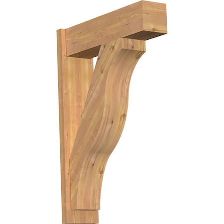 Ekena Millwork Funston Block Smooth Outlooker, Western Red Cedar, 7 1/2"W x 26"D x 38"H OUT08X26X38FST05SWR